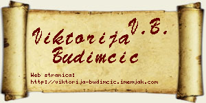 Viktorija Budimčić vizit kartica